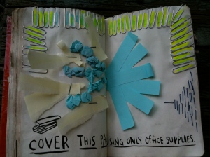 Office Supply page of Wreck This Journal