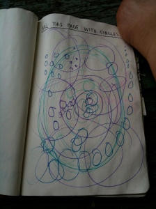 Circles in Wreck This Journal